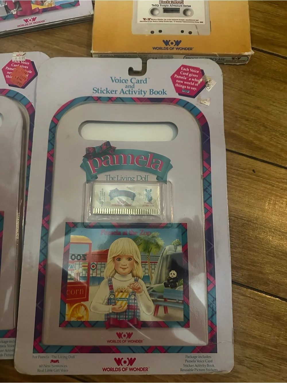 1986 Worlds of wonder Pamela the living doll voice card sticker books